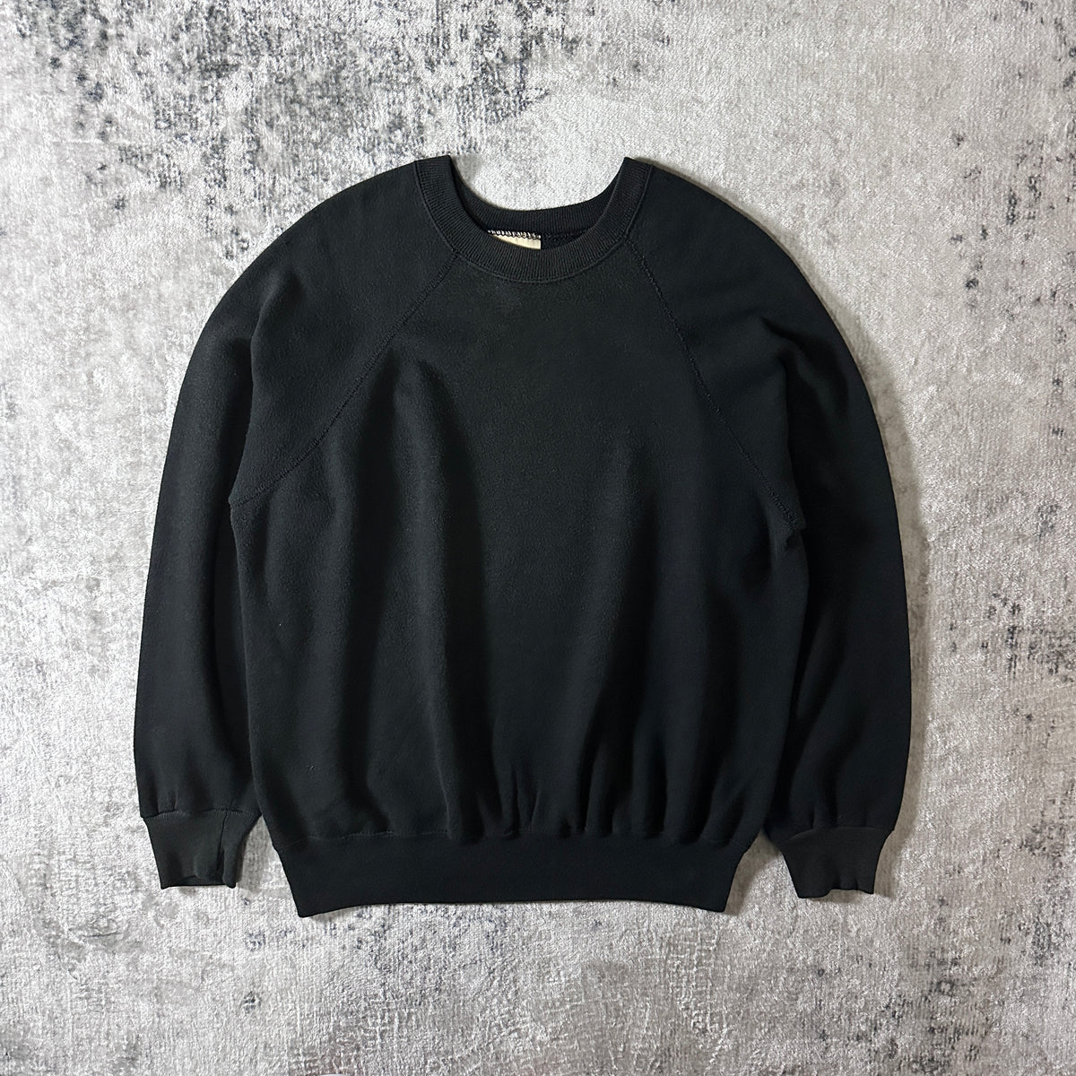 St. John's Bay Black Raglan Sweatshirt Made in USA Size XL