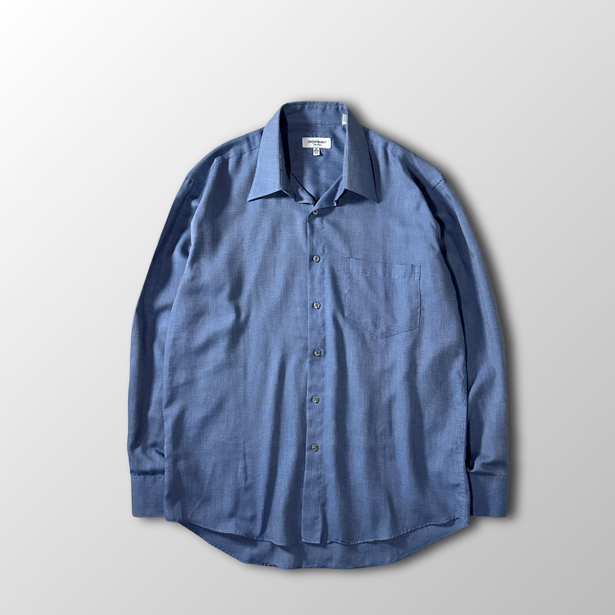 Yves Saint Laurent Blue Long Sleeve Shirt Size 16