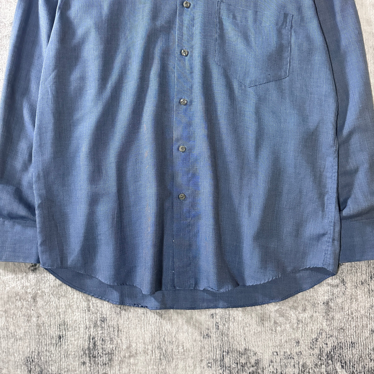 Yves Saint Laurent Blue Long Sleeve Shirt Size 16