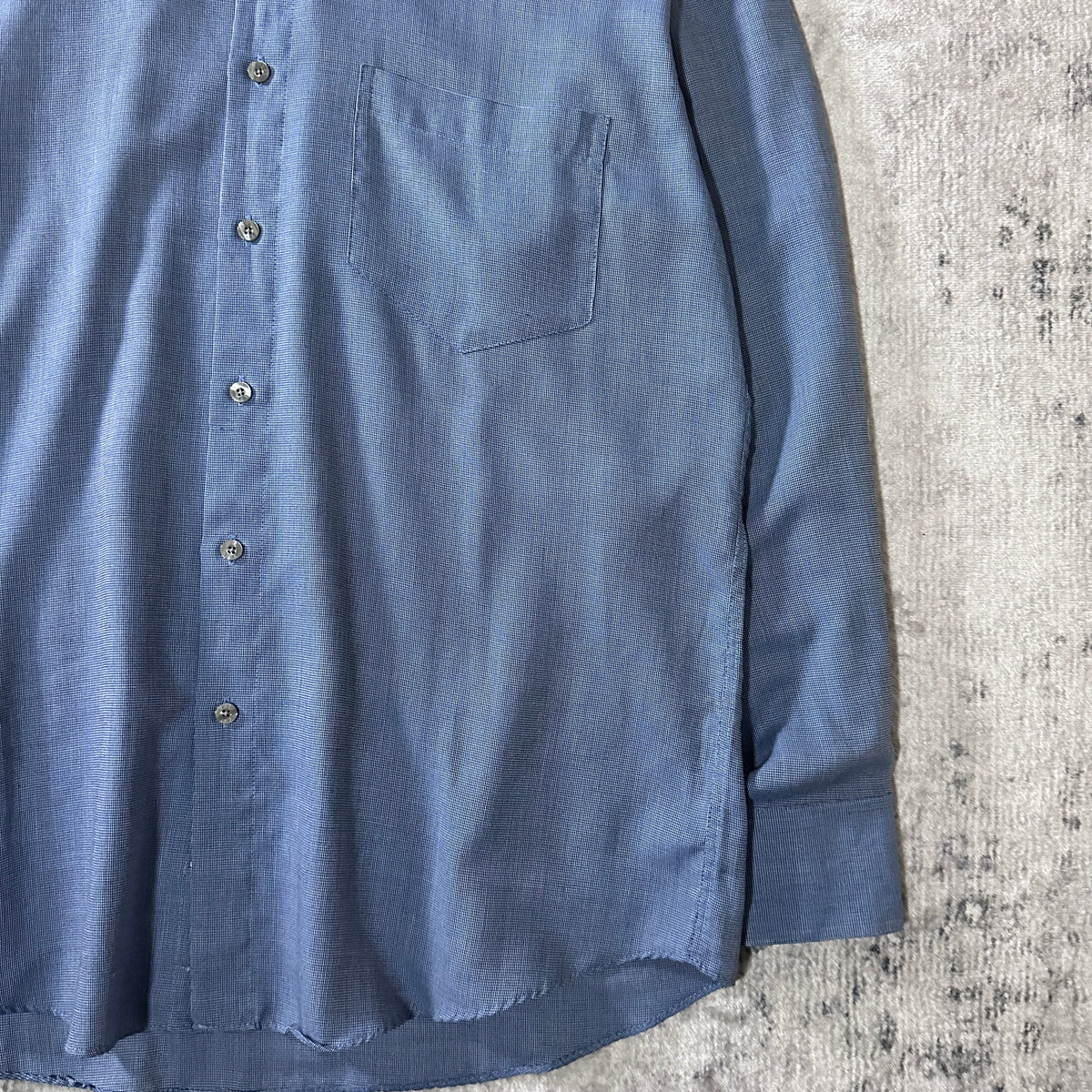 Yves Saint Laurent Blue Long Sleeve Shirt Size 16