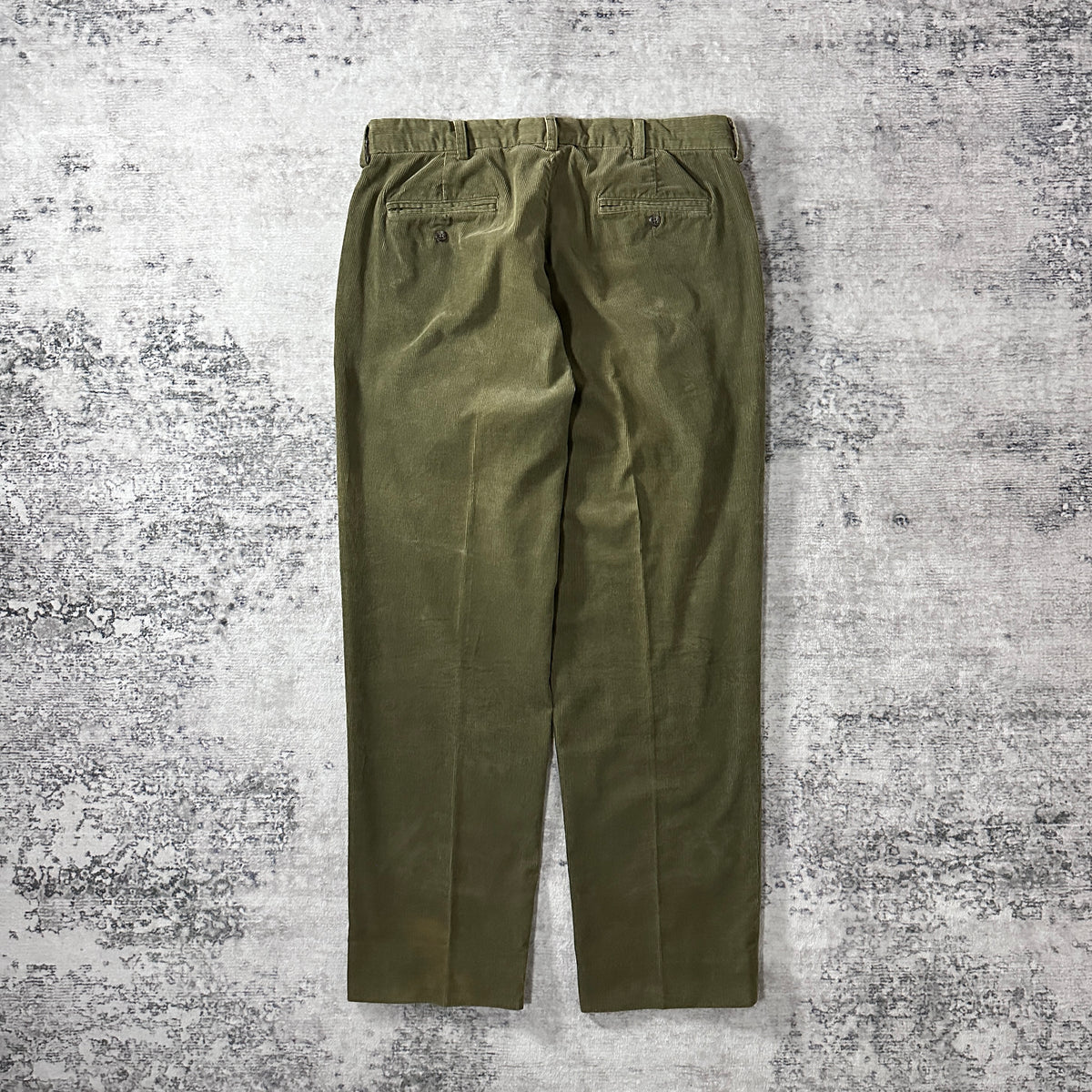 Polo by Ralph Lauren Hammond Pant Olive Fine Wale Corduroy Pleated Pants Size 36x32