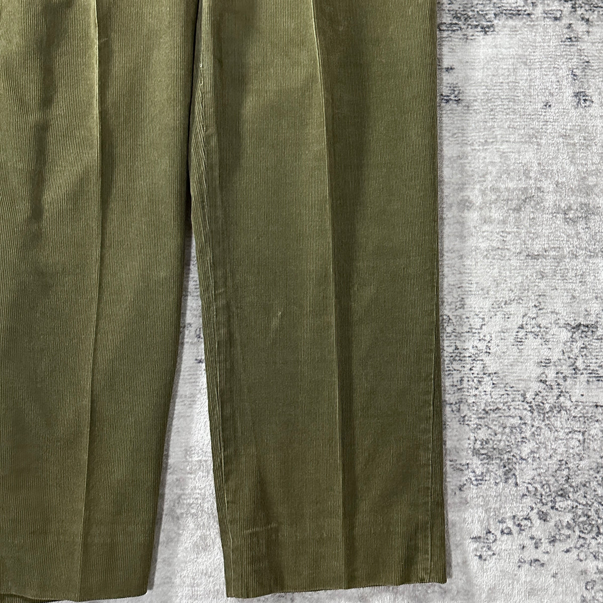 Polo by Ralph Lauren Hammond Pant Olive Fine Wale Corduroy Pleated Pants Size 36x32