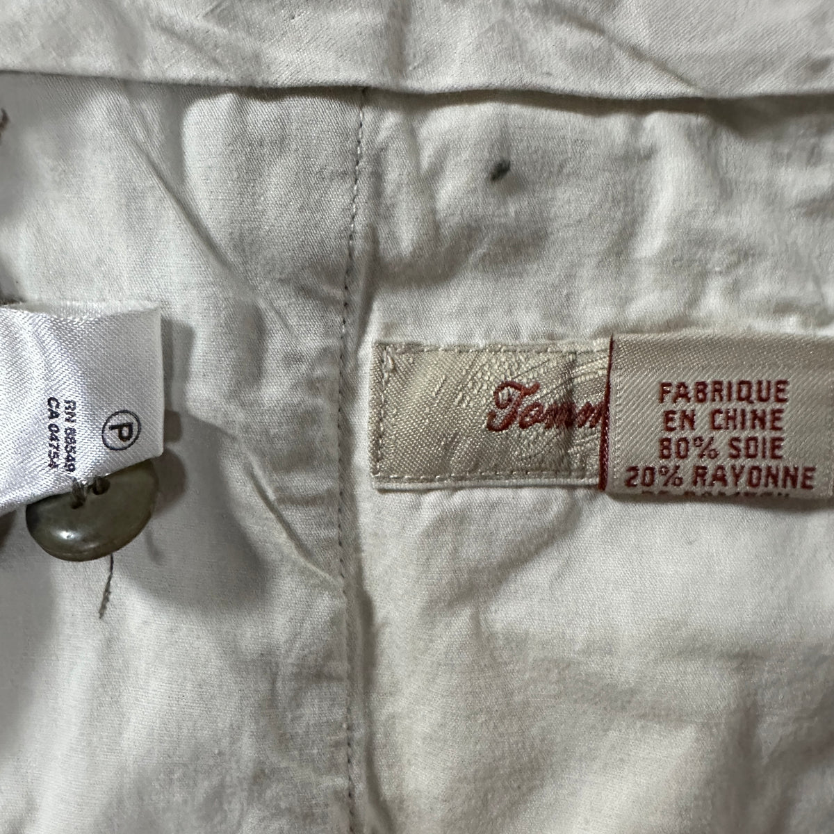 Tommy Bahama Khaki Silk Blend Pleated Trousers Size 38x32