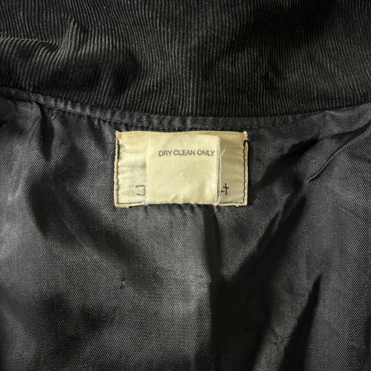 FLAX Black Wool Blend Coat Size M