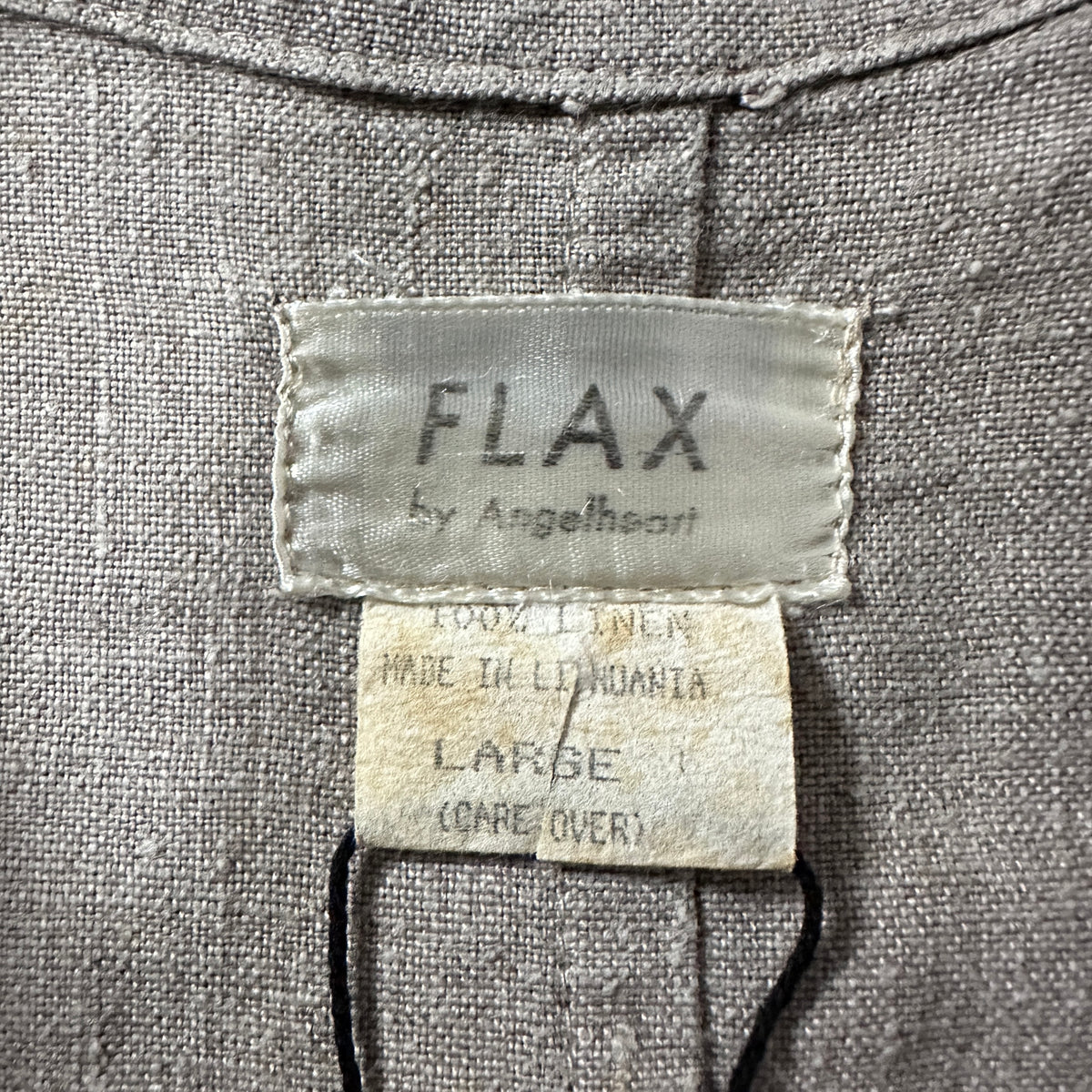 FLAX Beige 100% Linen Tailored Jacket Size L