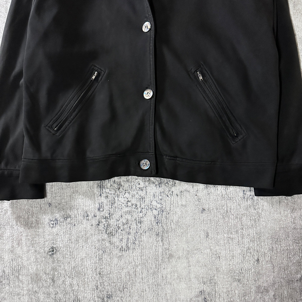 KIKIT by Maurice Sasson Black 100% Cotton Blouson Size M