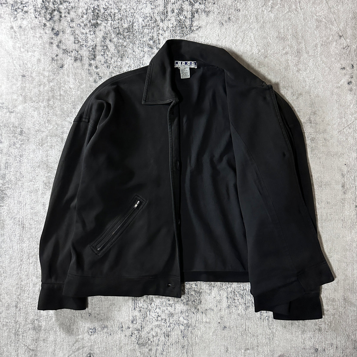 KIKIT by Maurice Sasson Black 100% Cotton Blouson Size M