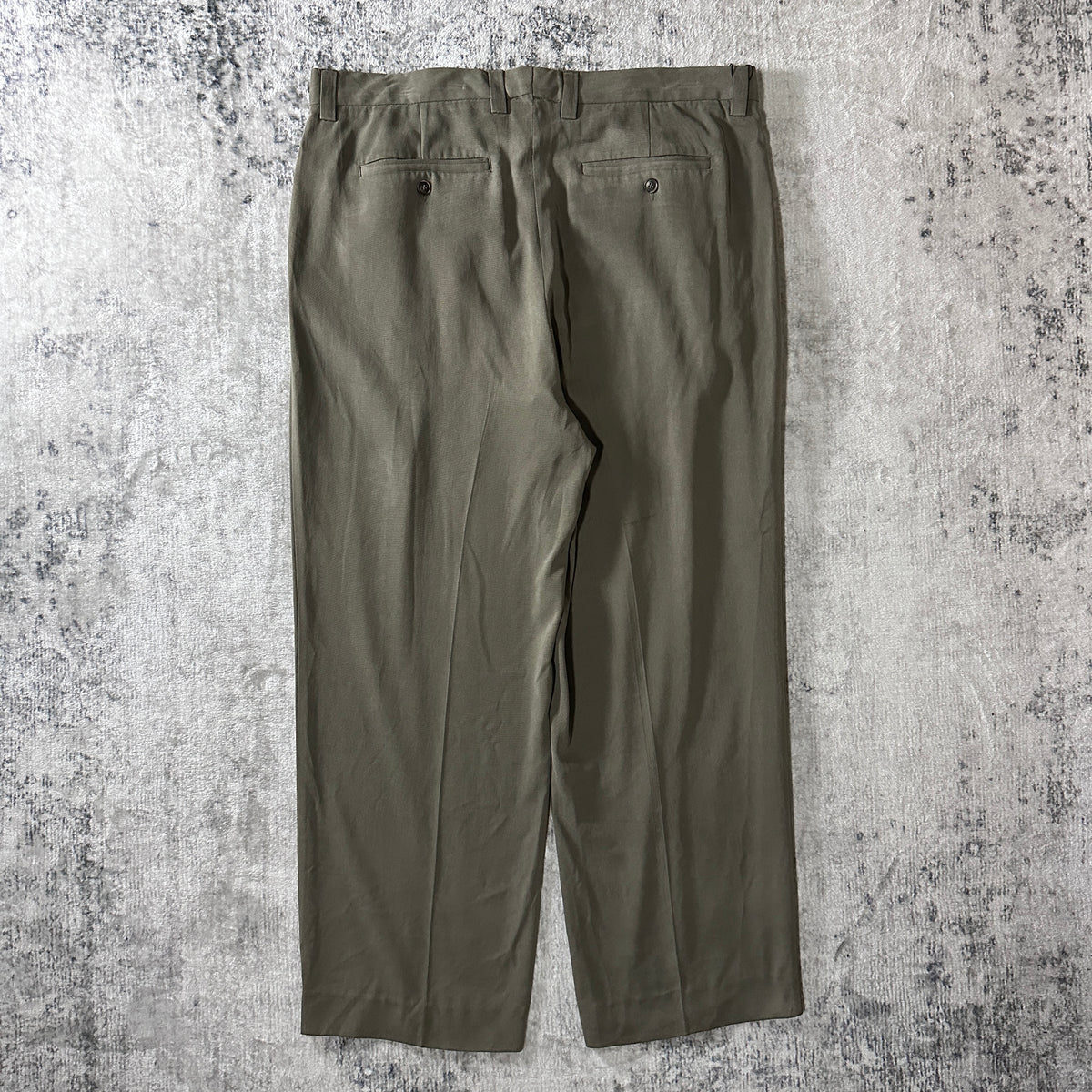 Tommy Bahama Sage 100% Silk Pleated Trousers Size 38x32