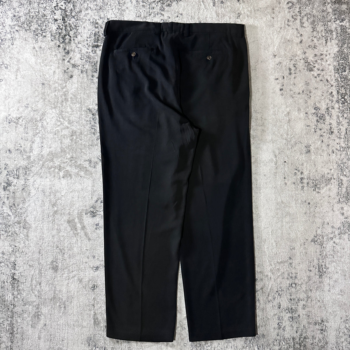 Tommy Bahama Black 100% Silk Pleated Trousers Size 38x30