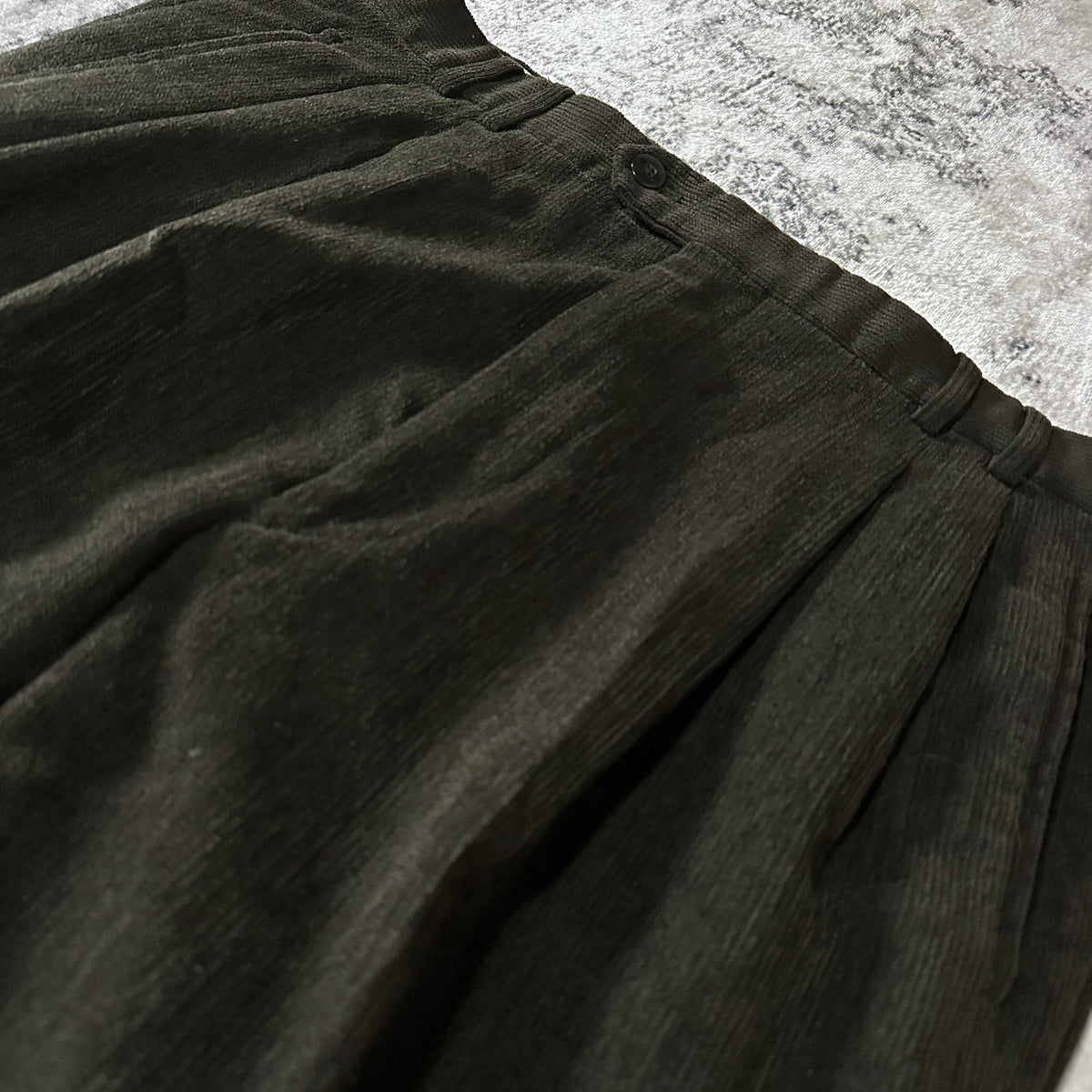 St. Croix Black Corduroy Trousers Made in Italy Size 36