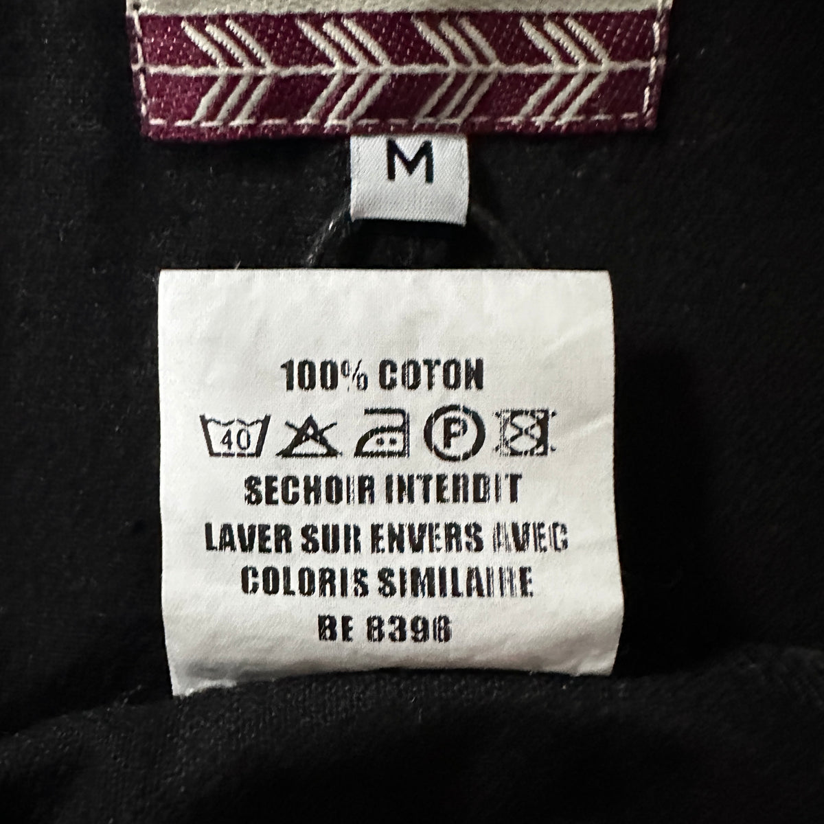 Full Time Black Cotton Coverall Work Jacket Size M