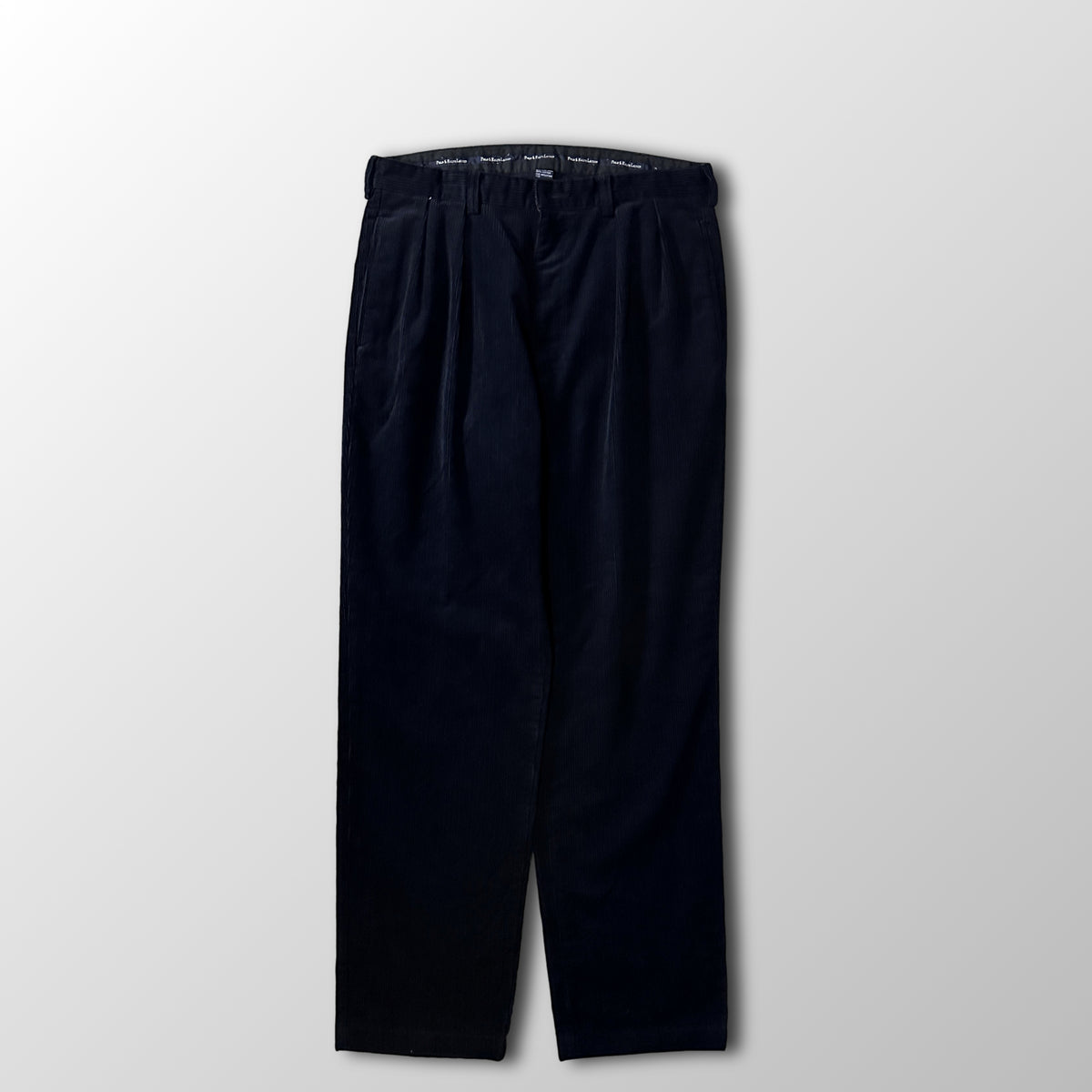 Polo by Ralph Lauren Andrew Pant Black Wide Wale Corduroy Pleated Pants