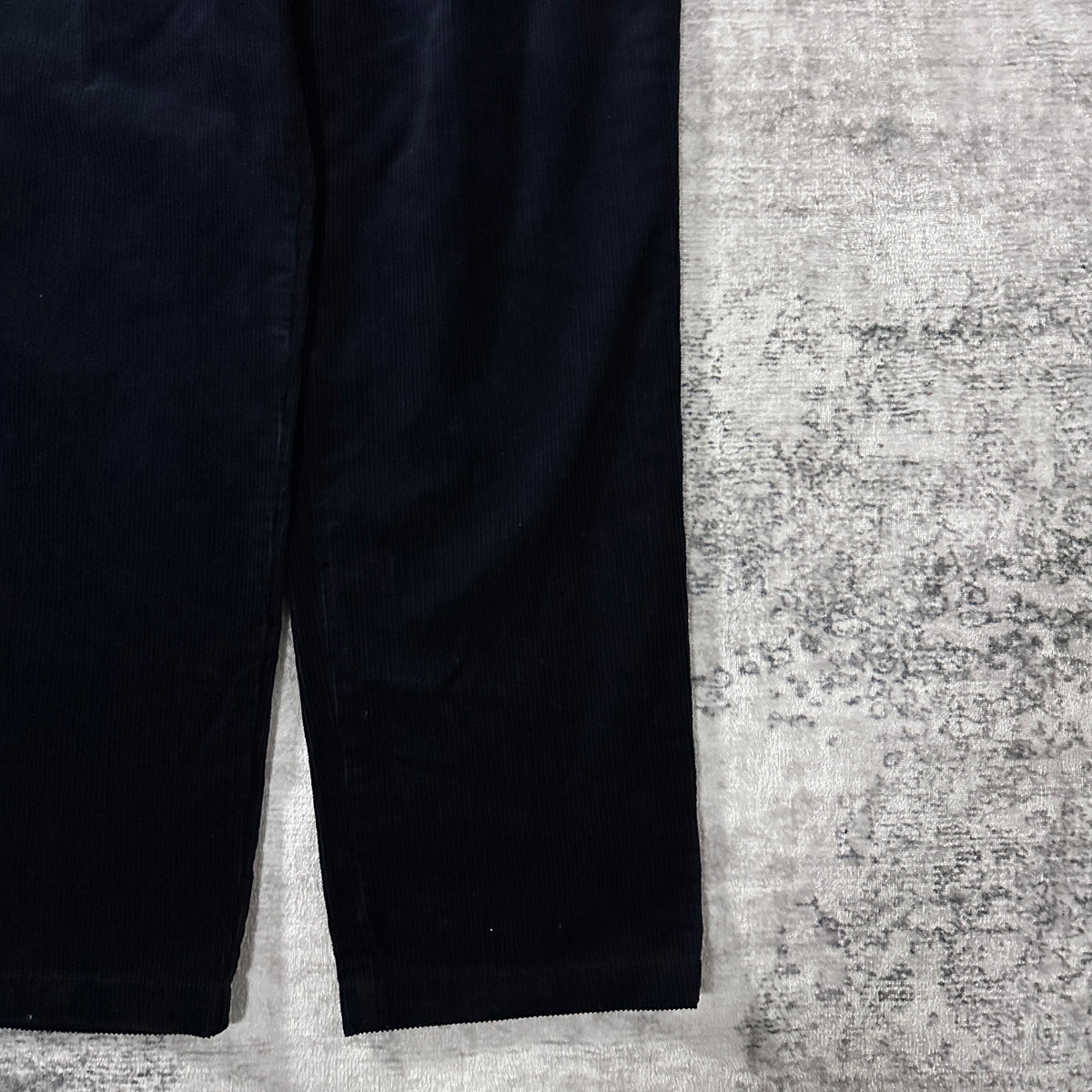 Polo by Ralph Lauren Andrew Pant Black Wide Wale Corduroy Pleated Pants