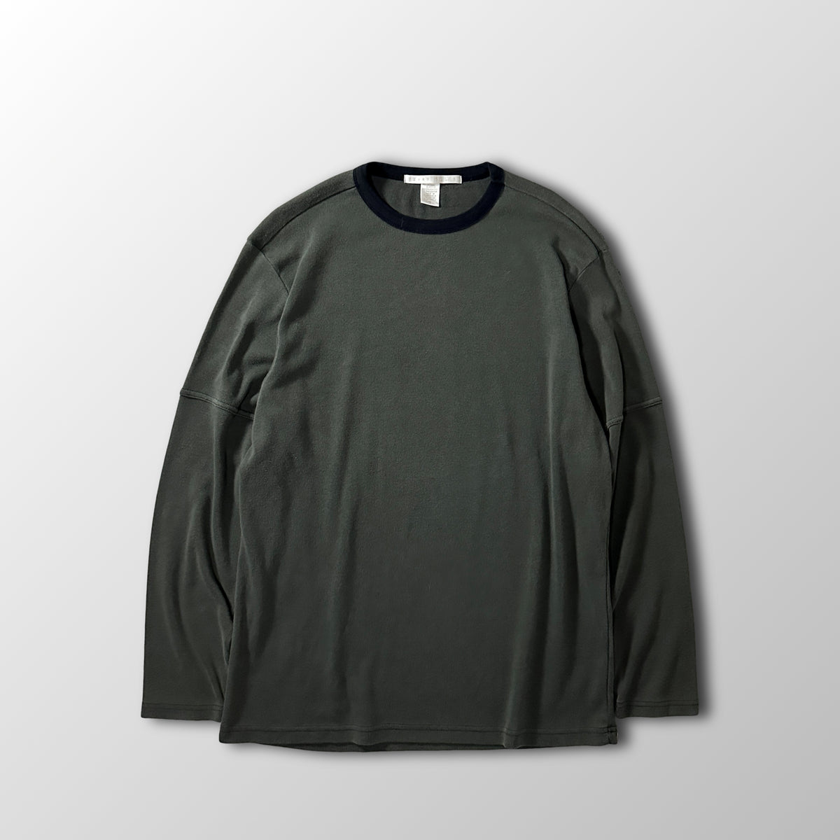 Perry Ellis Khaki Long Sleeve T-Shirt Size M