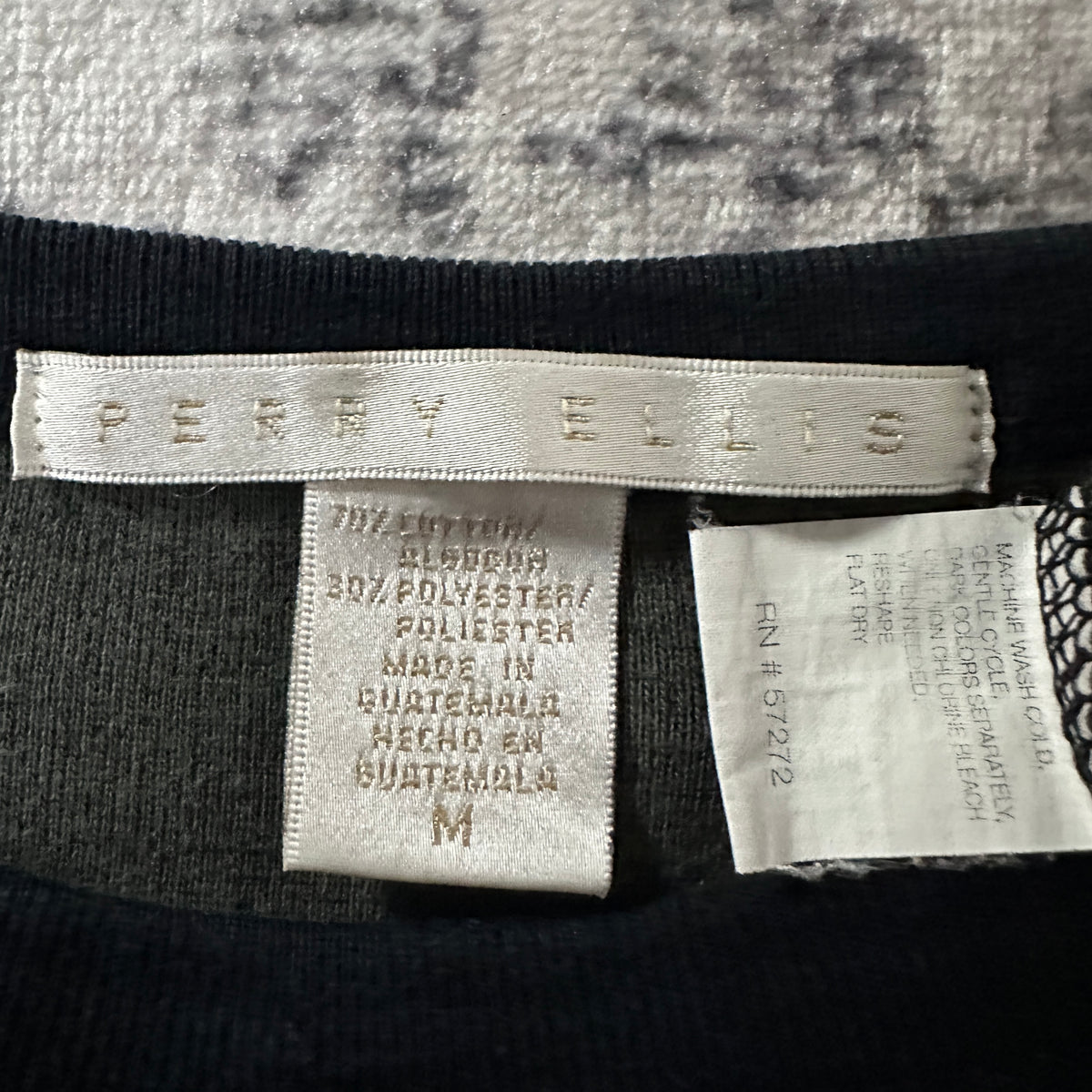 Perry Ellis Khaki Long Sleeve T-Shirt Size M