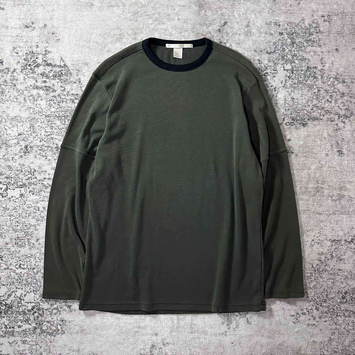 Perry Ellis Khaki Long Sleeve T-Shirt Size M