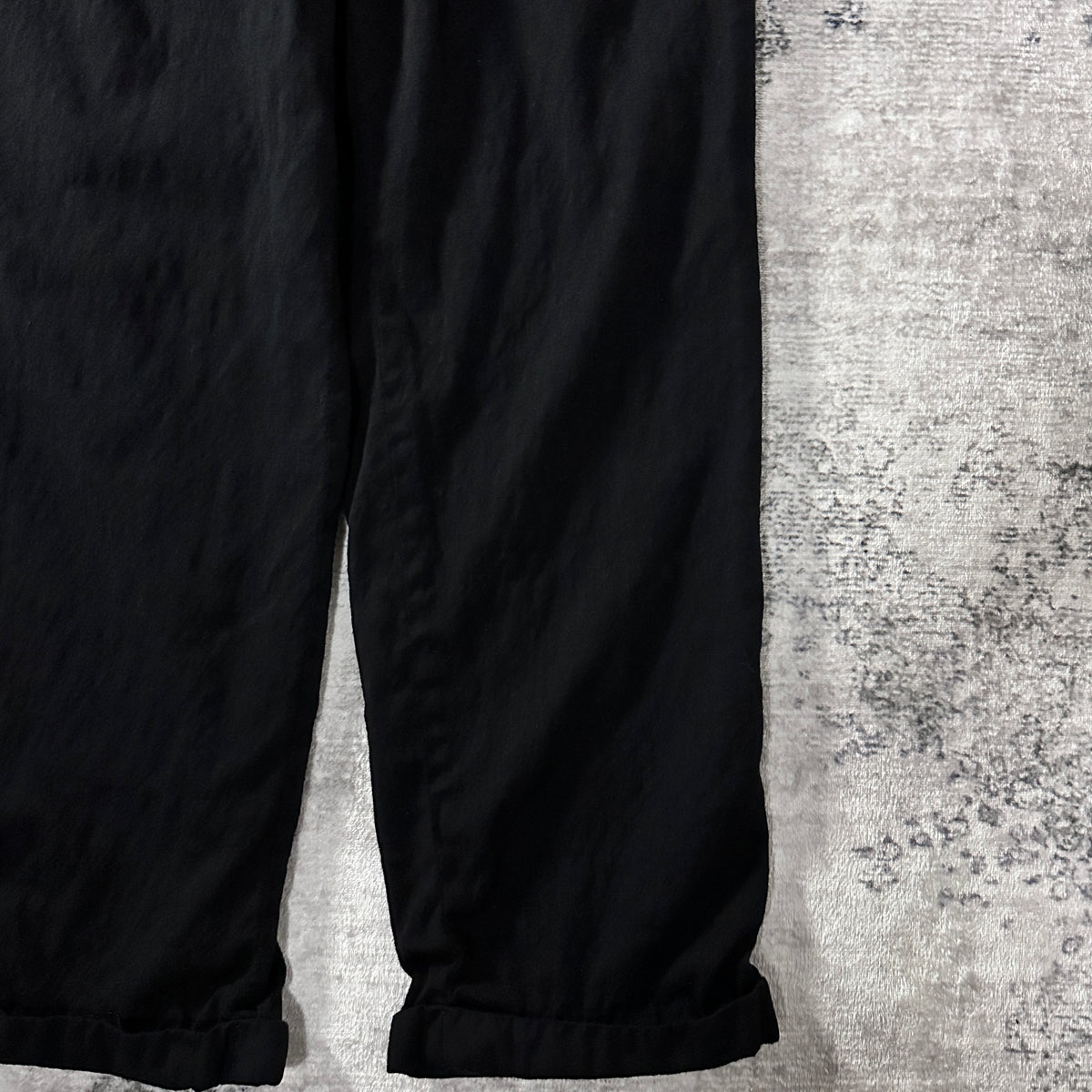 Ralph Lauren Black Super 100's Wool Pleated Trousers
