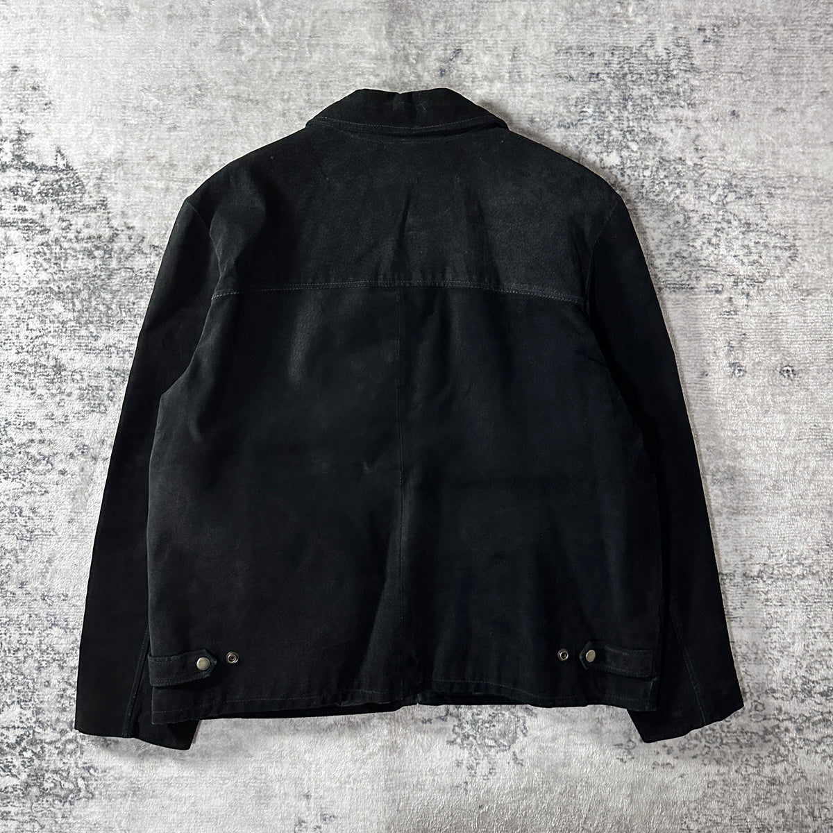 JLC American Classics Black Suede Leather Zip Blouson Size XL