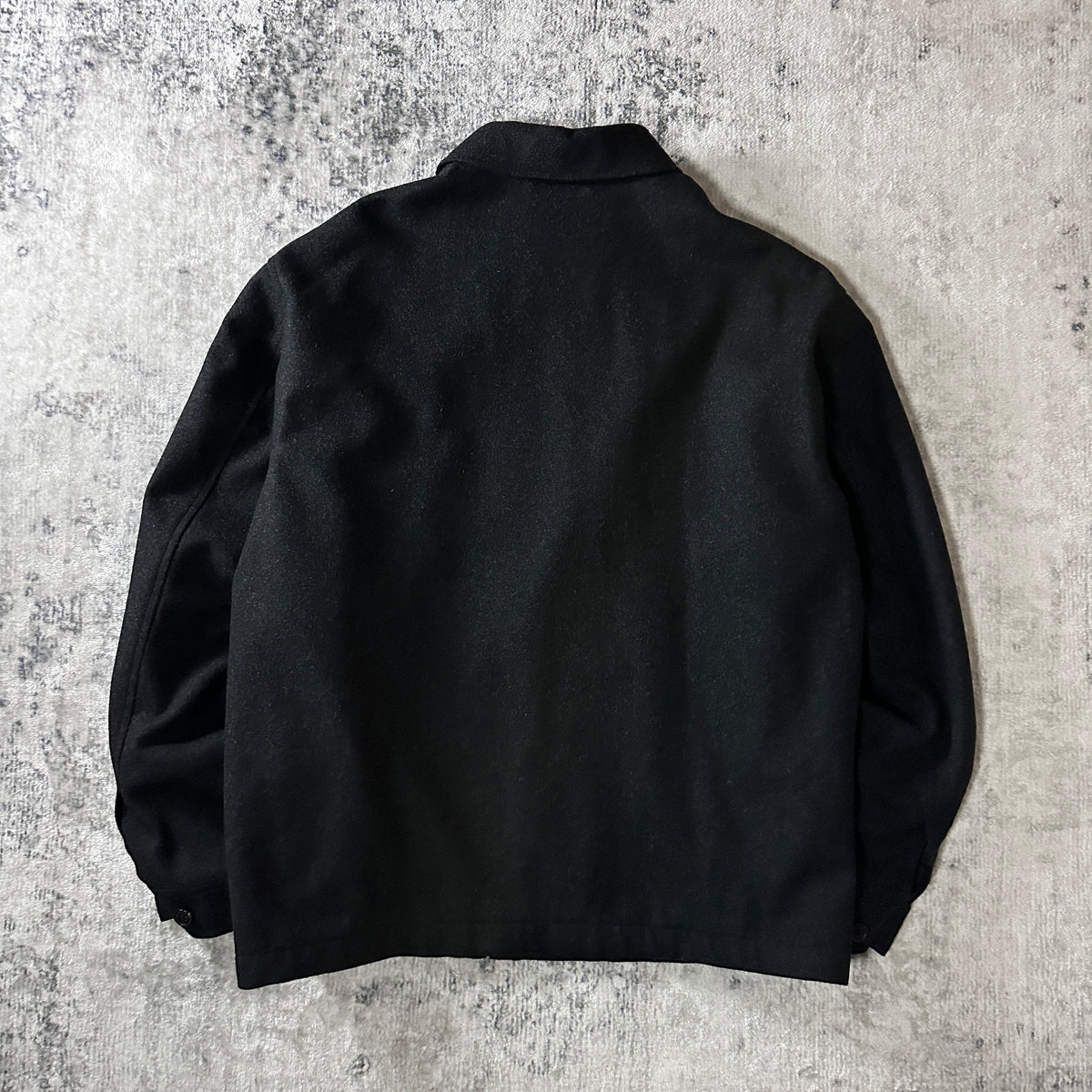 Jos. A. Bank Black Wool Blend Zip Blouson Size L