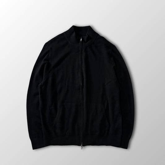 Quince Black 100% Cashmere Full Zip Sweater Size XL