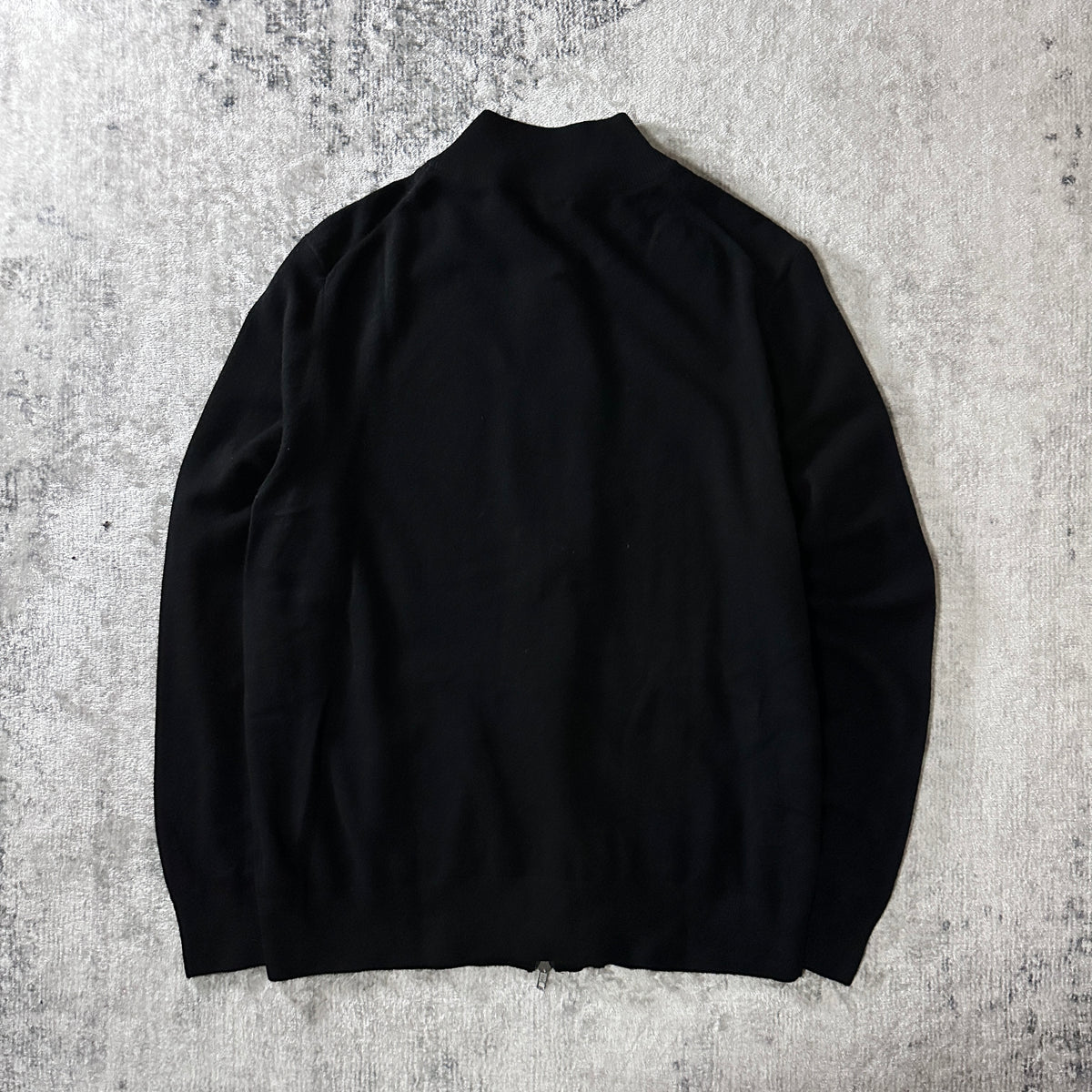Quince Black 100% Cashmere Full Zip Sweater Size XL