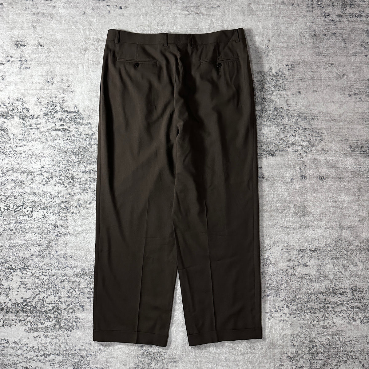 Zanella Brown Pleated Trousers Made in Italy Size 38