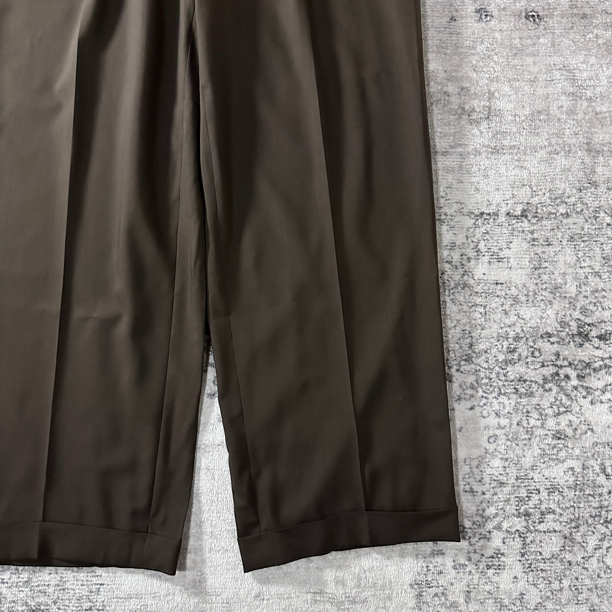 Zanella Brown Pleated Trousers Made in Italy Size 38