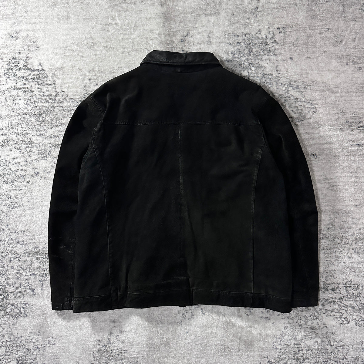 Knightsbridge Outerwear Black Leather Zip Jacket Size L