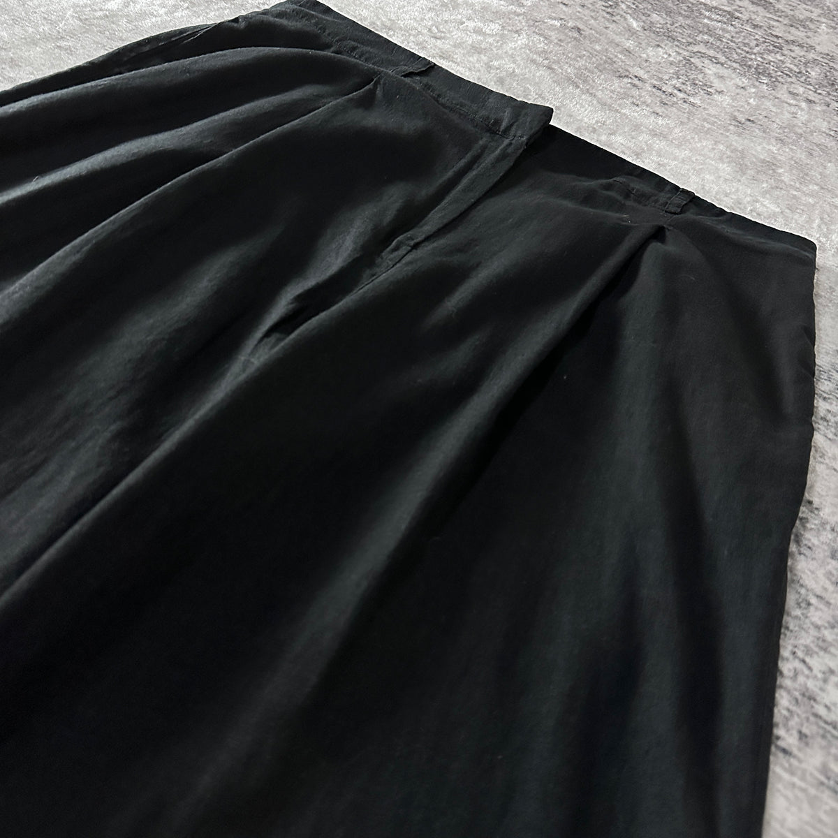 Anthropologie Black Wide Leg Pleated Trousers Size XL