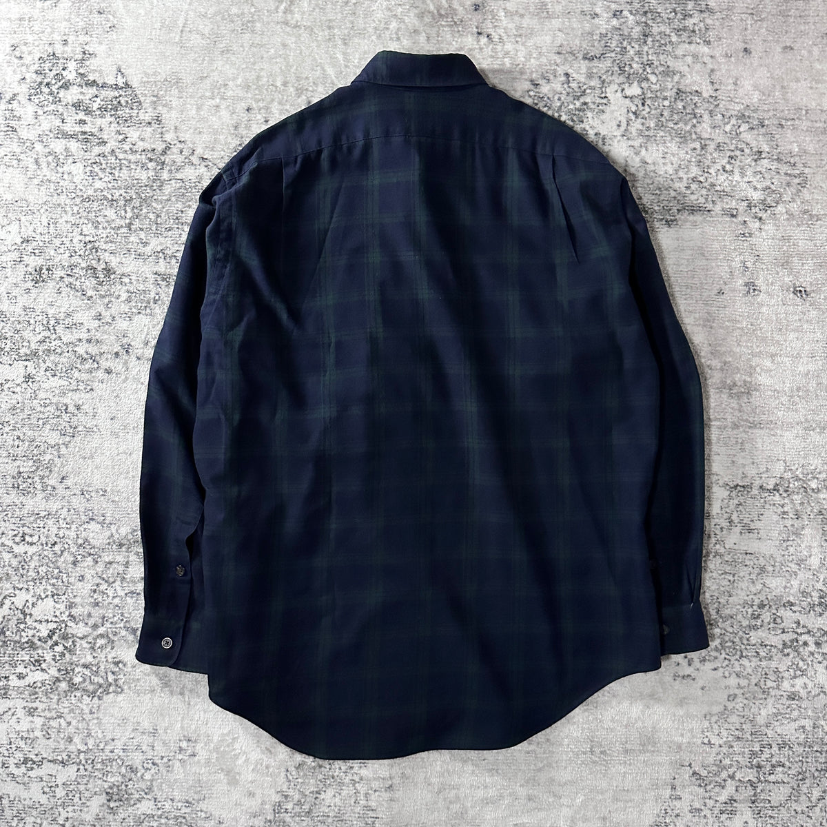 Polo by Ralph Lauren Marlowe Navy Check Cotton Wool Flannel Shirt Size M