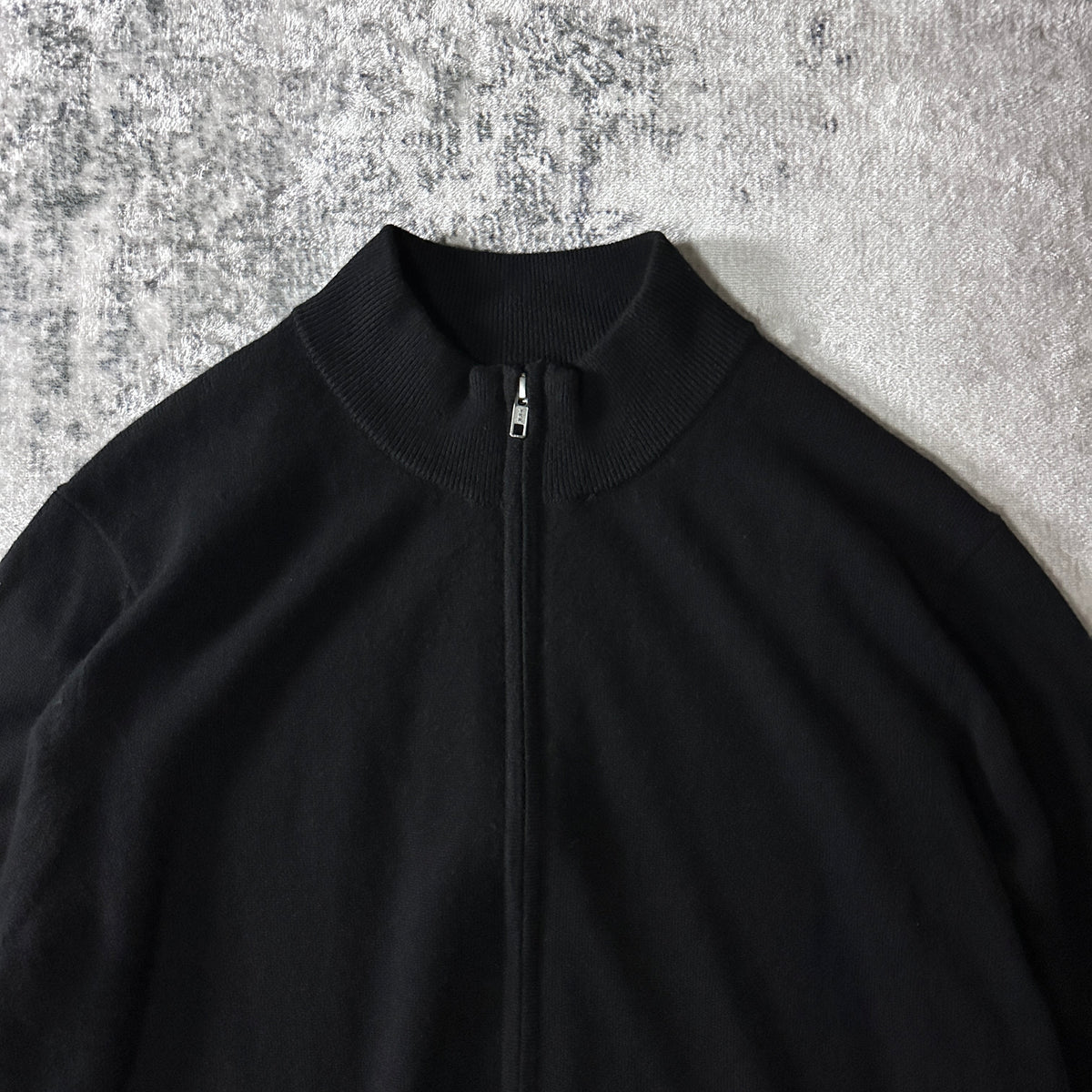 Quince Black 100% Cashmere Full Zip Sweater Size XL