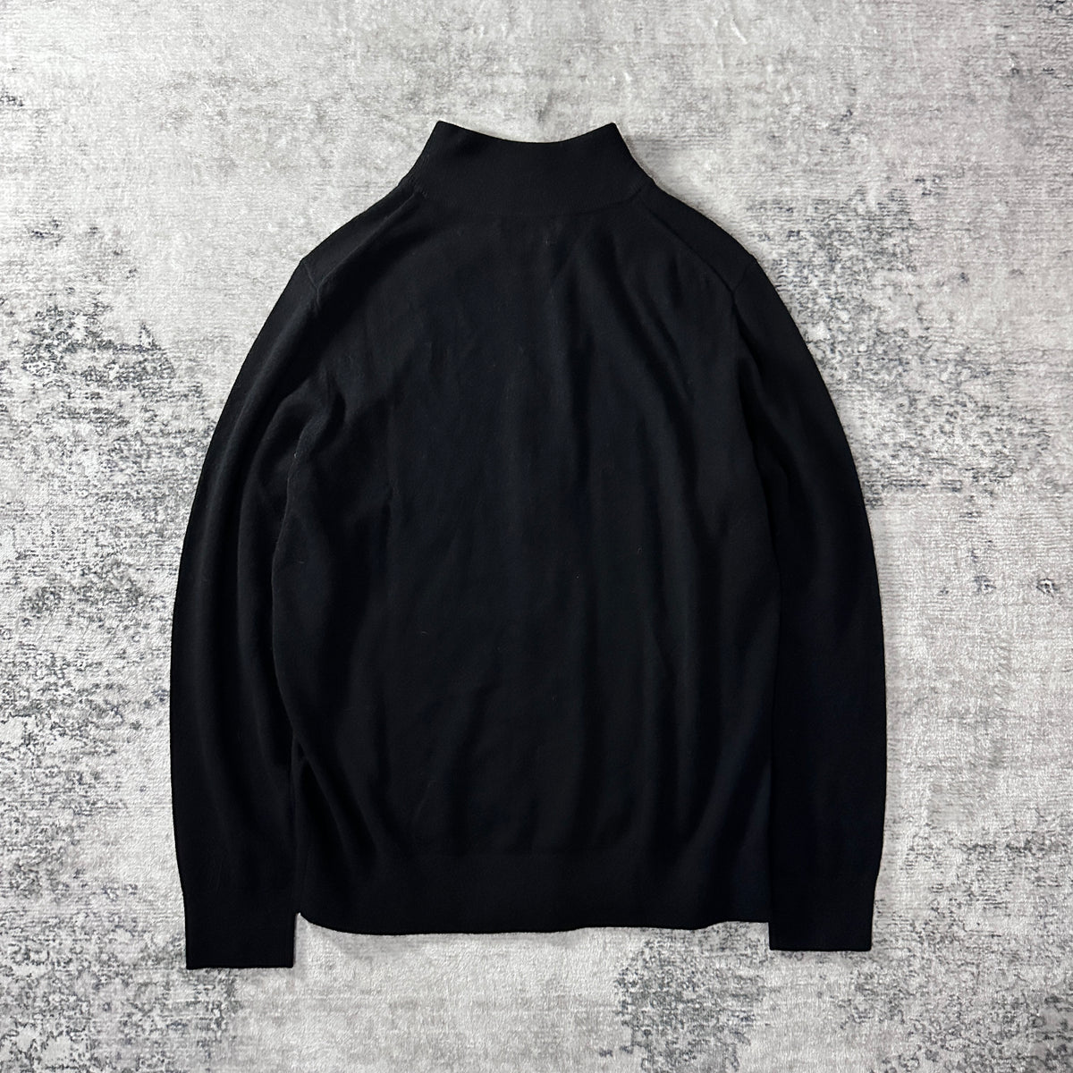 Quince Black 100% Cashmere Full Zip Sweater Size L