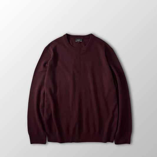 Quince Burgundy 100% Cashmere Crewneck Sweater Size XL