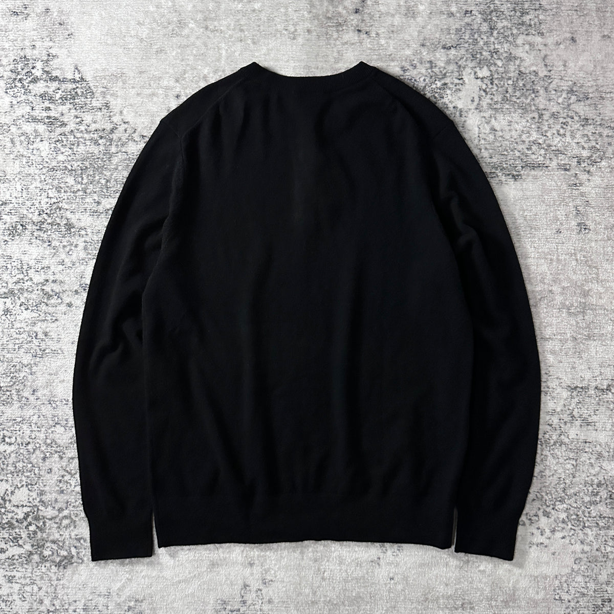 Quince Black 100% Cashmere Henley Sweater Size L