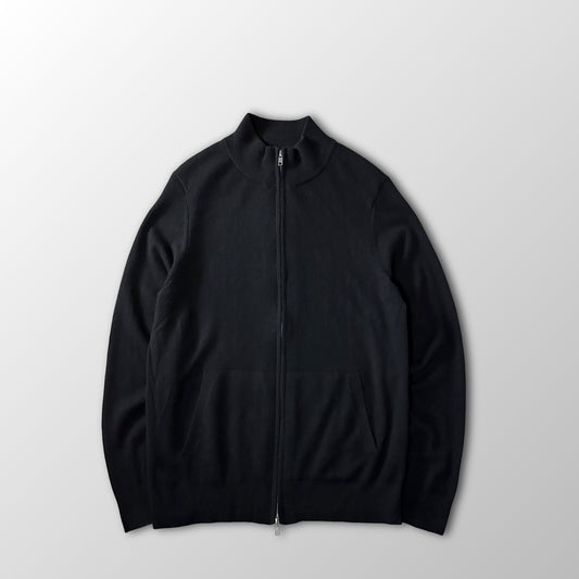 Quince Black 100% Cashmere Full Zip Sweater Size L