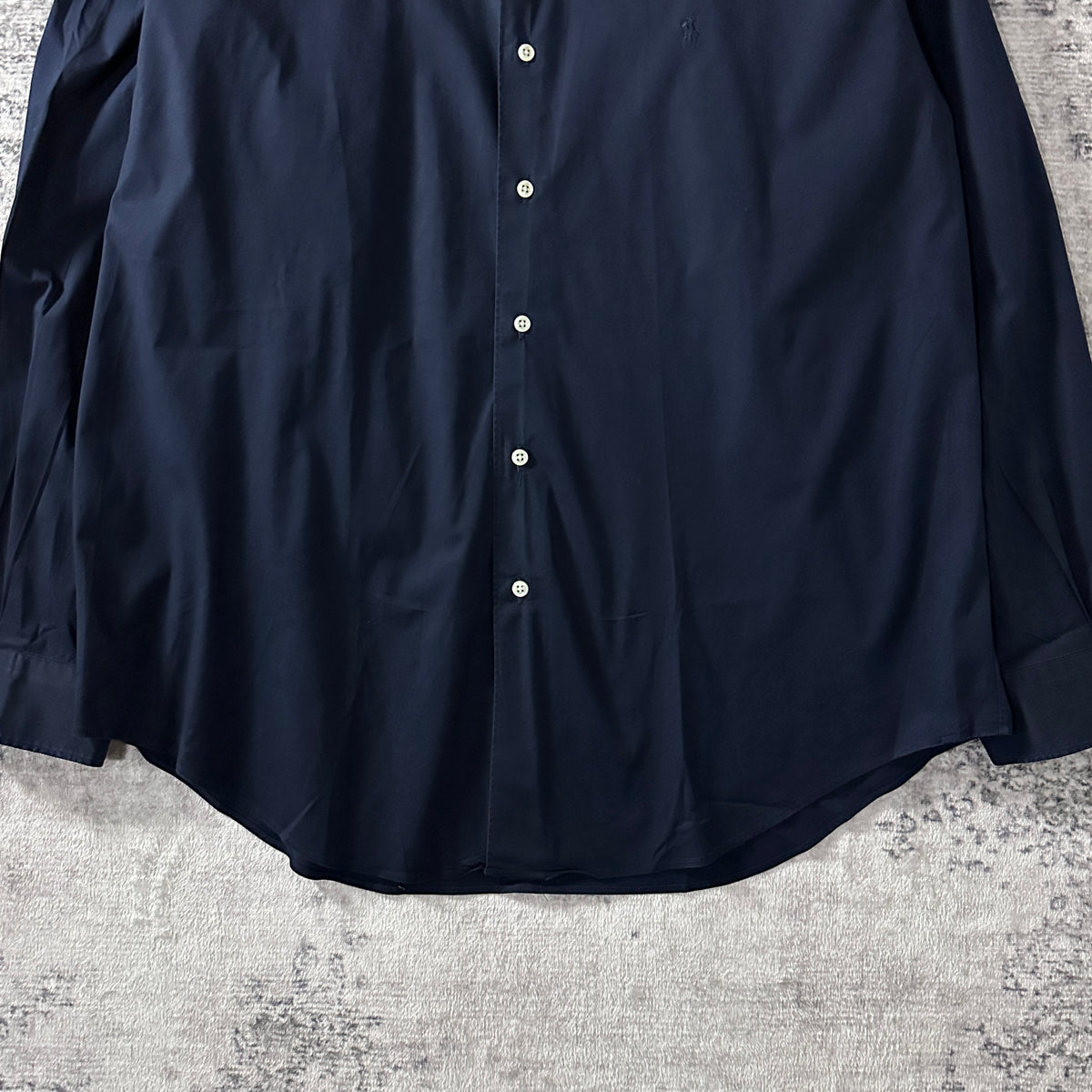 Polo by Ralph Lauren Marlowe Navy Cotton Long Sleeve Shirt Size L