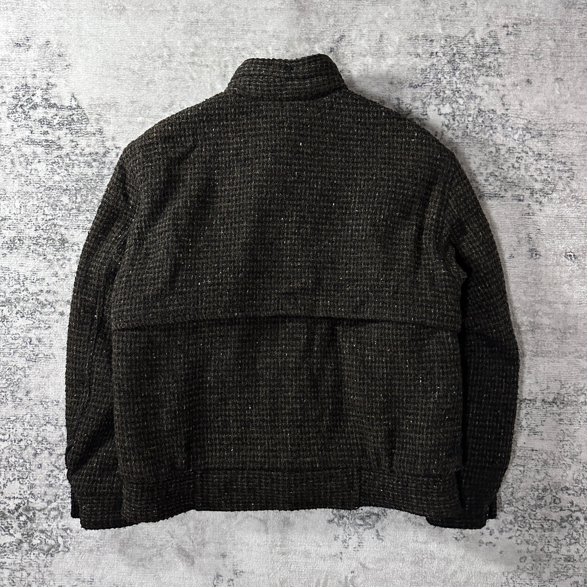 Members Only Brown Wool Tweed Blouson Size 42
