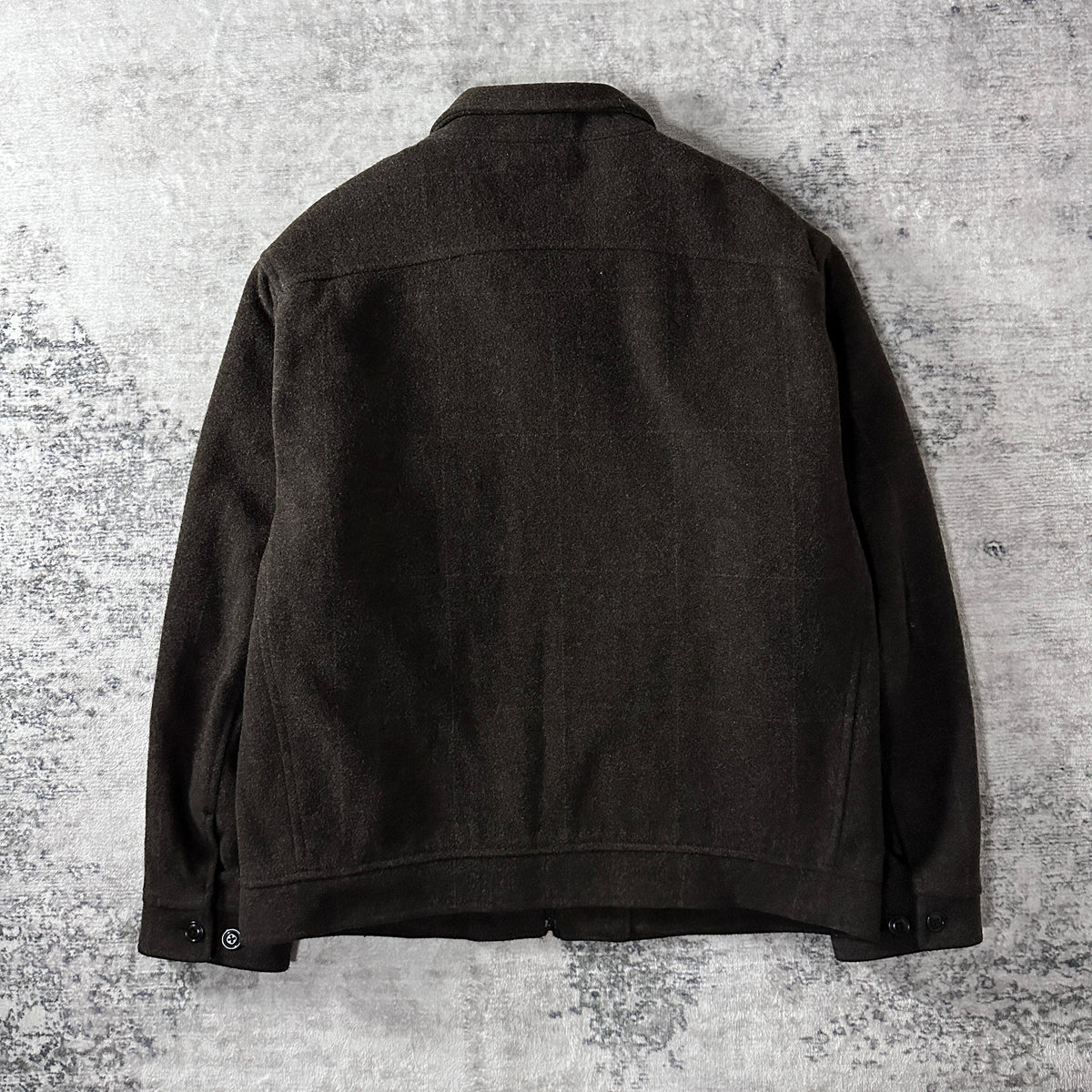 GAP Brown Wool Blend Zip Jacket Size L
