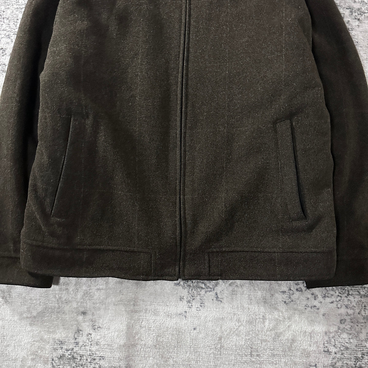 GAP Brown Wool Blend Zip Jacket Size L