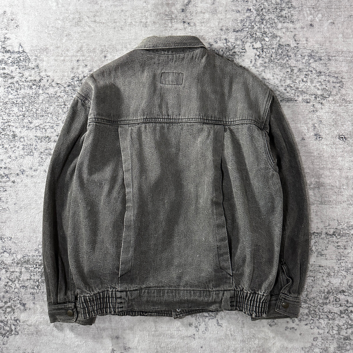 Perry Ellis America Gray Denim Blouson Jacket Size L