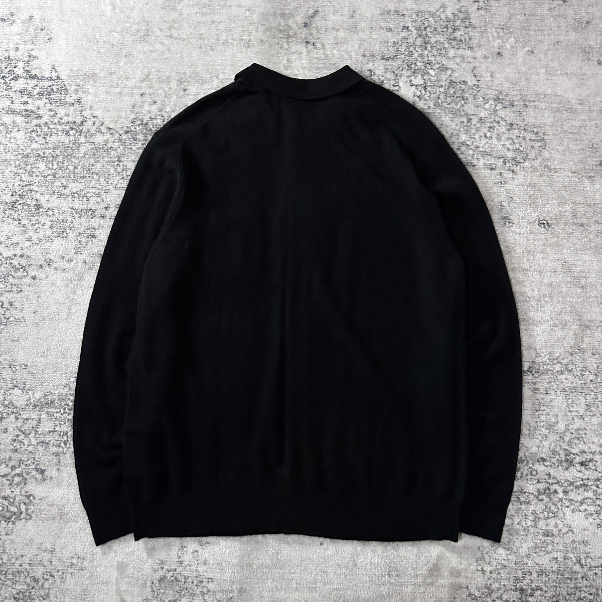 Quince Black 100% Cashmere Button Front Knit Shirt Size XL