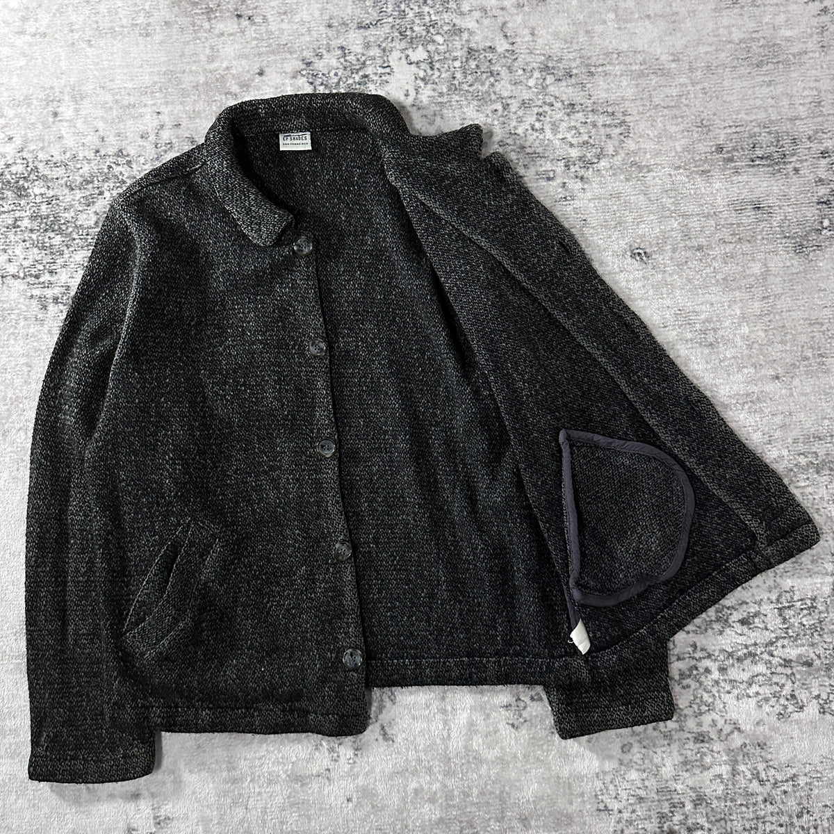 CP Shades Black Cotton Rayon Short Jacket Size M