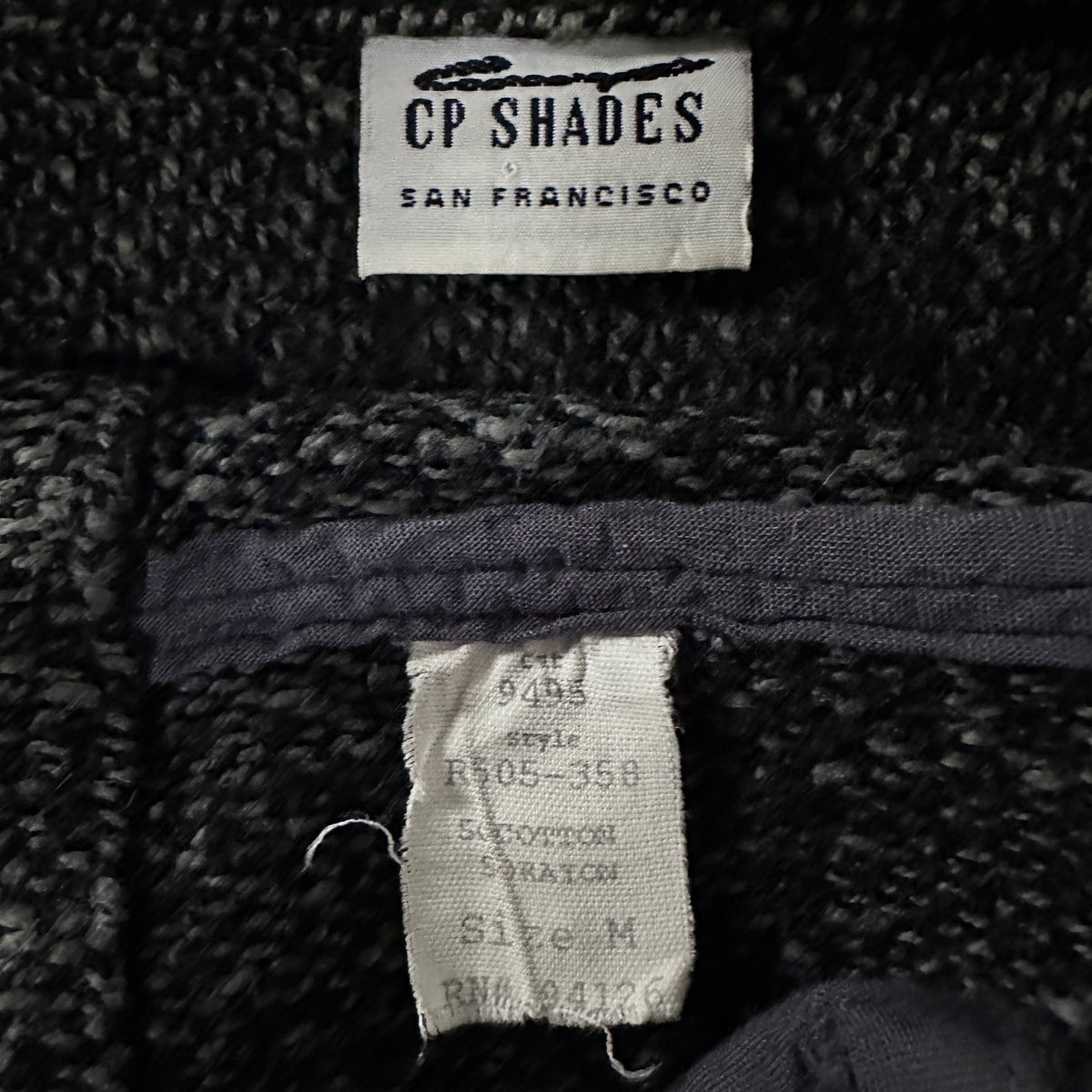 CP Shades Black Cotton Rayon Short Jacket Size M