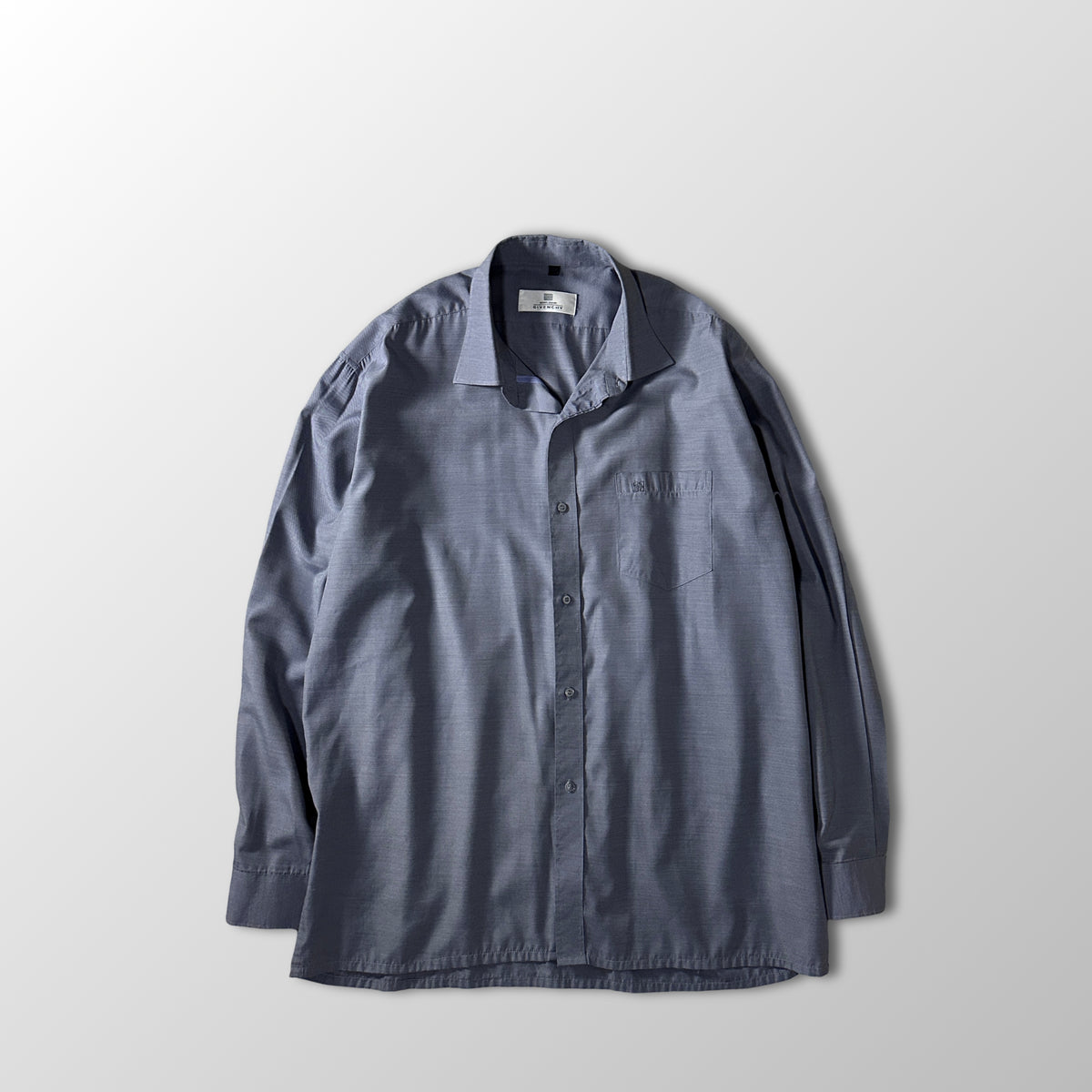 Gentleman Givenchy Gray Long Sleeve Dress Shirt