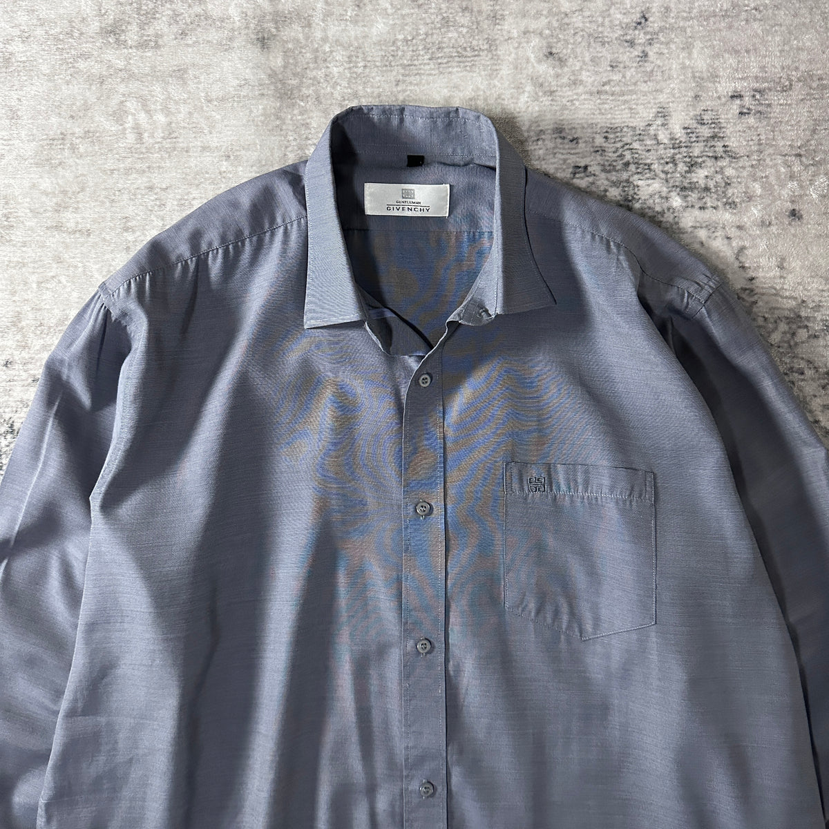 Gentleman Givenchy Gray Long Sleeve Dress Shirt