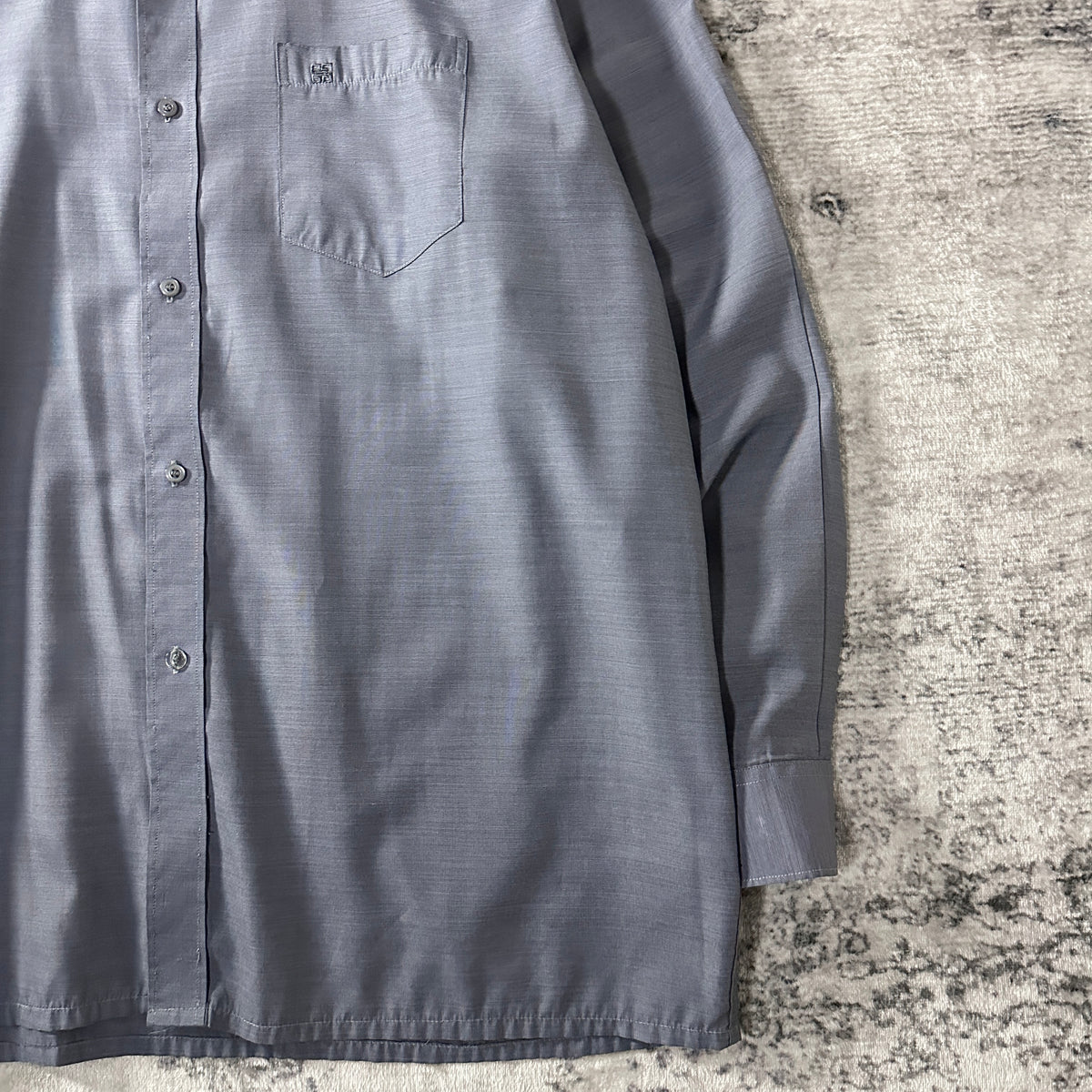 Gentleman Givenchy Gray Long Sleeve Dress Shirt