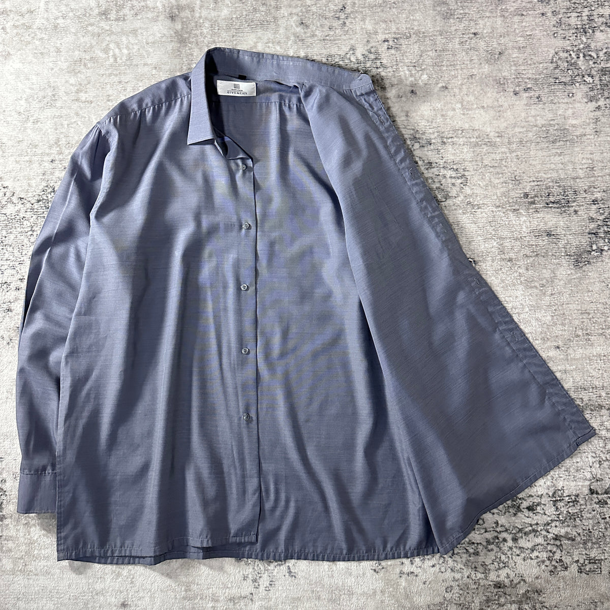 Gentleman Givenchy Gray Long Sleeve Dress Shirt