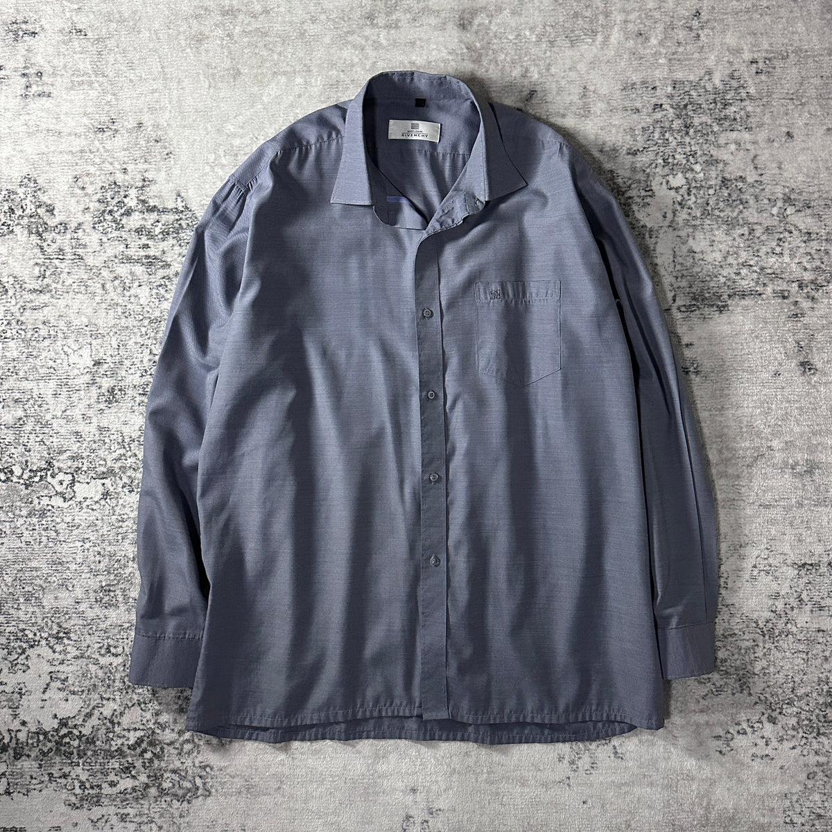 Gentleman Givenchy Gray Long Sleeve Dress Shirt
