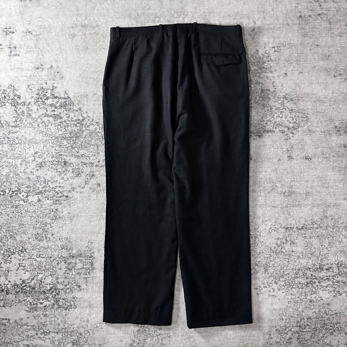 Givenchy Monsieur Black 100% Wool Pleated Trousers Size 36