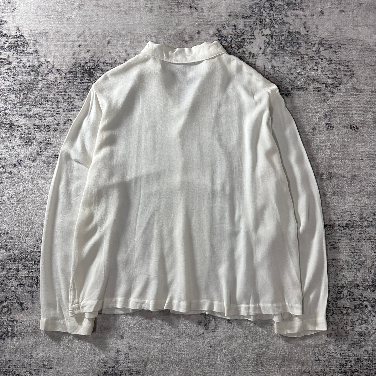 CP Shades White 100% Rayon Long Sleeve Shirt Size M
